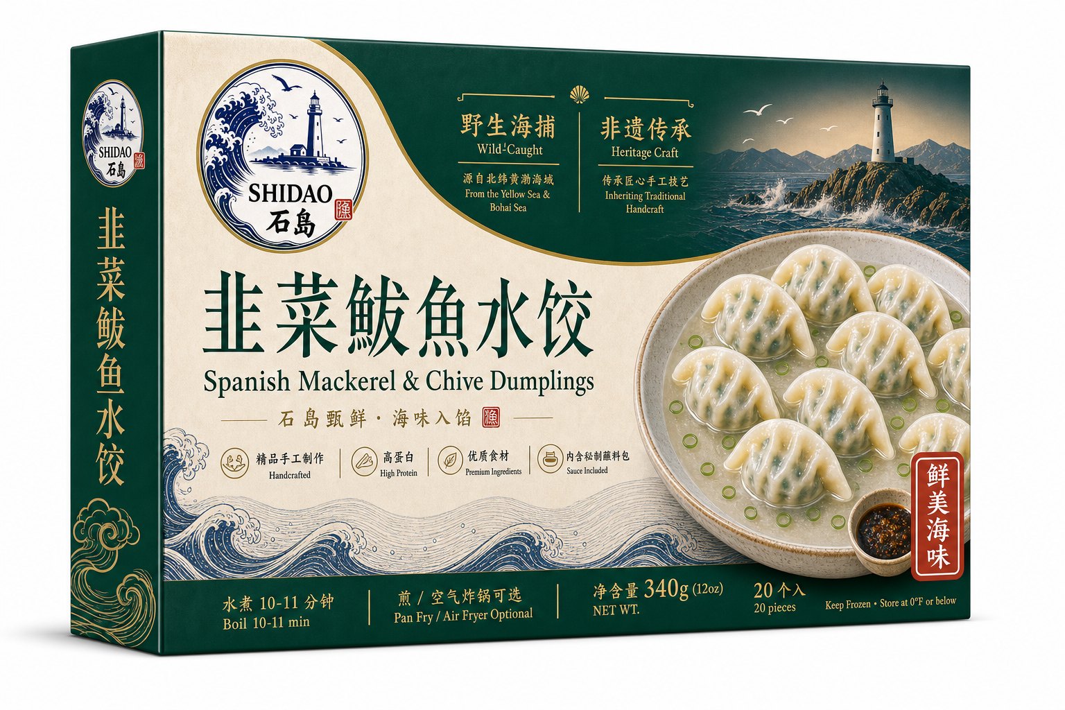 Mackerel & Chive Dumplings